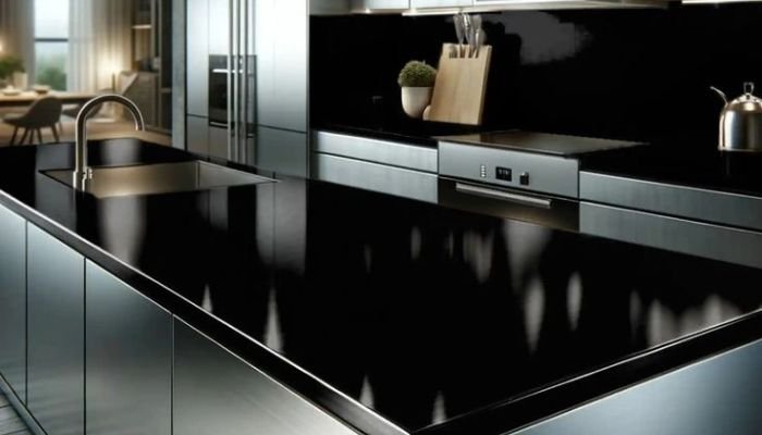 black granite
