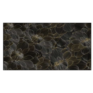 floral black decore