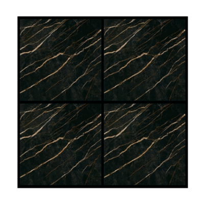 FLOOR TILE - 2X2 FEET - ROMANO BLACK MATT