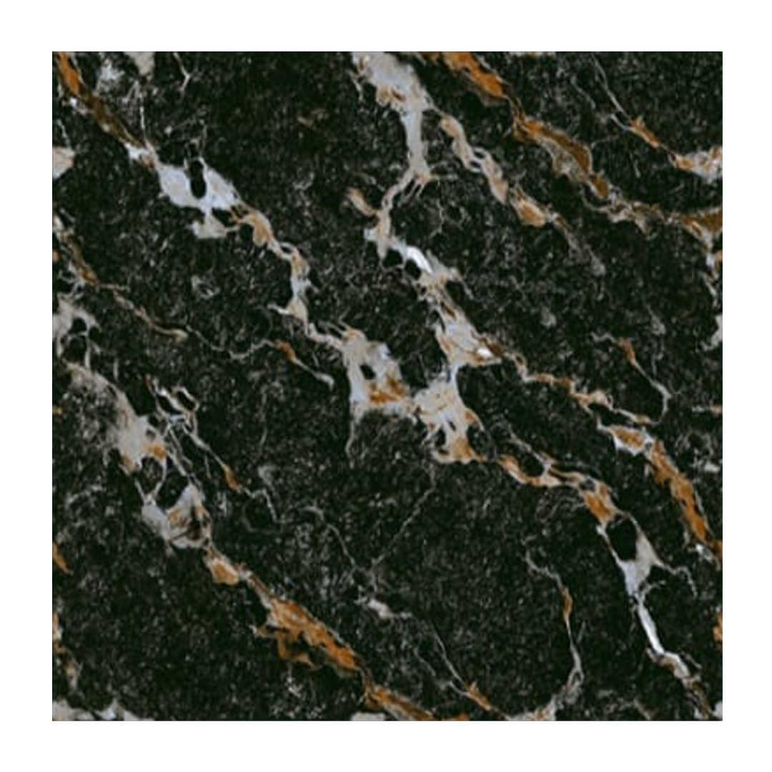 FLOOR TILE - 2X2 FEET - SPARKLE BLACK - CARVING